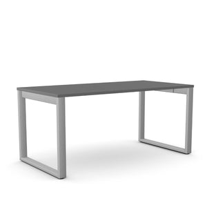 Biuro stalas Office Line O formos – Antracito / Sidabrinė / 120 x 80 cm