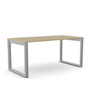 Biuro stalas Office Line O formos – American Oak / Sidabrinė / 120 x 80 cm