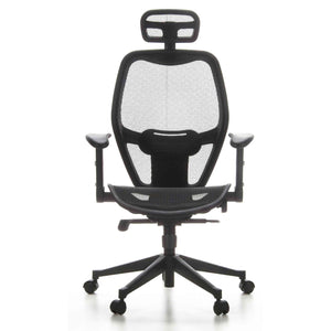 Biroja krēsls AIR-PORT Mesh – Melna