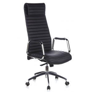 Biuro kėdė ASPERA Nappa Leather Luxus, juoda