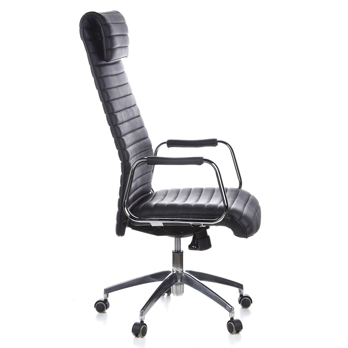 Biuro kėdė ASPERA Nappa Leather Luxus, juoda