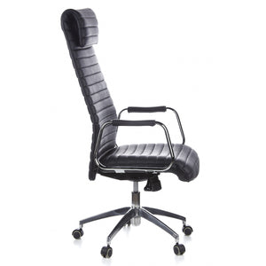 Biuro kėdė ASPERA Nappa Leather Luxus, juoda