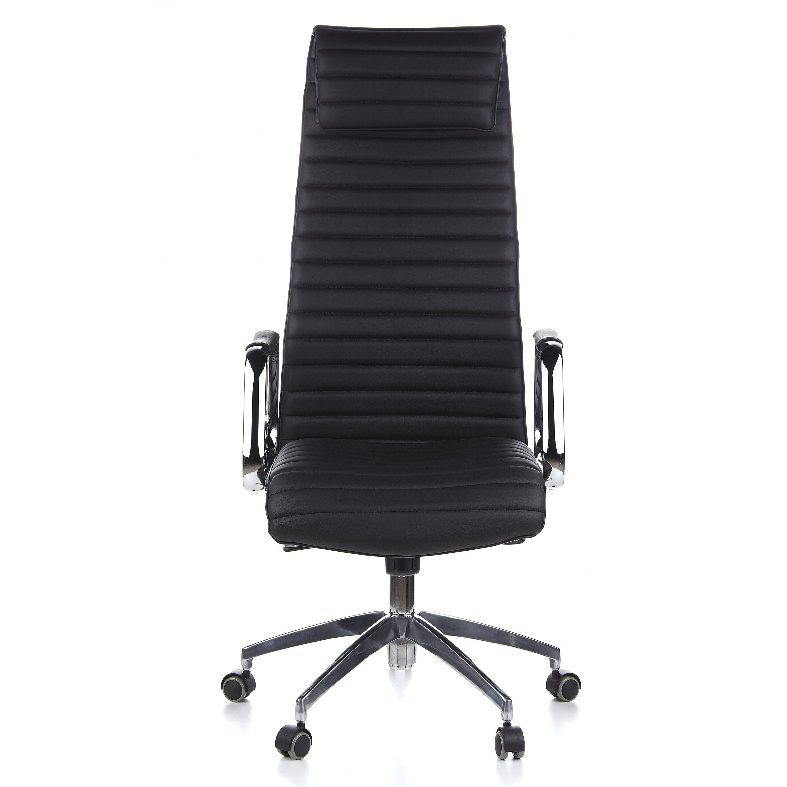 Biuro kėdė ASPERA Nappa Leather Luxus, juoda
