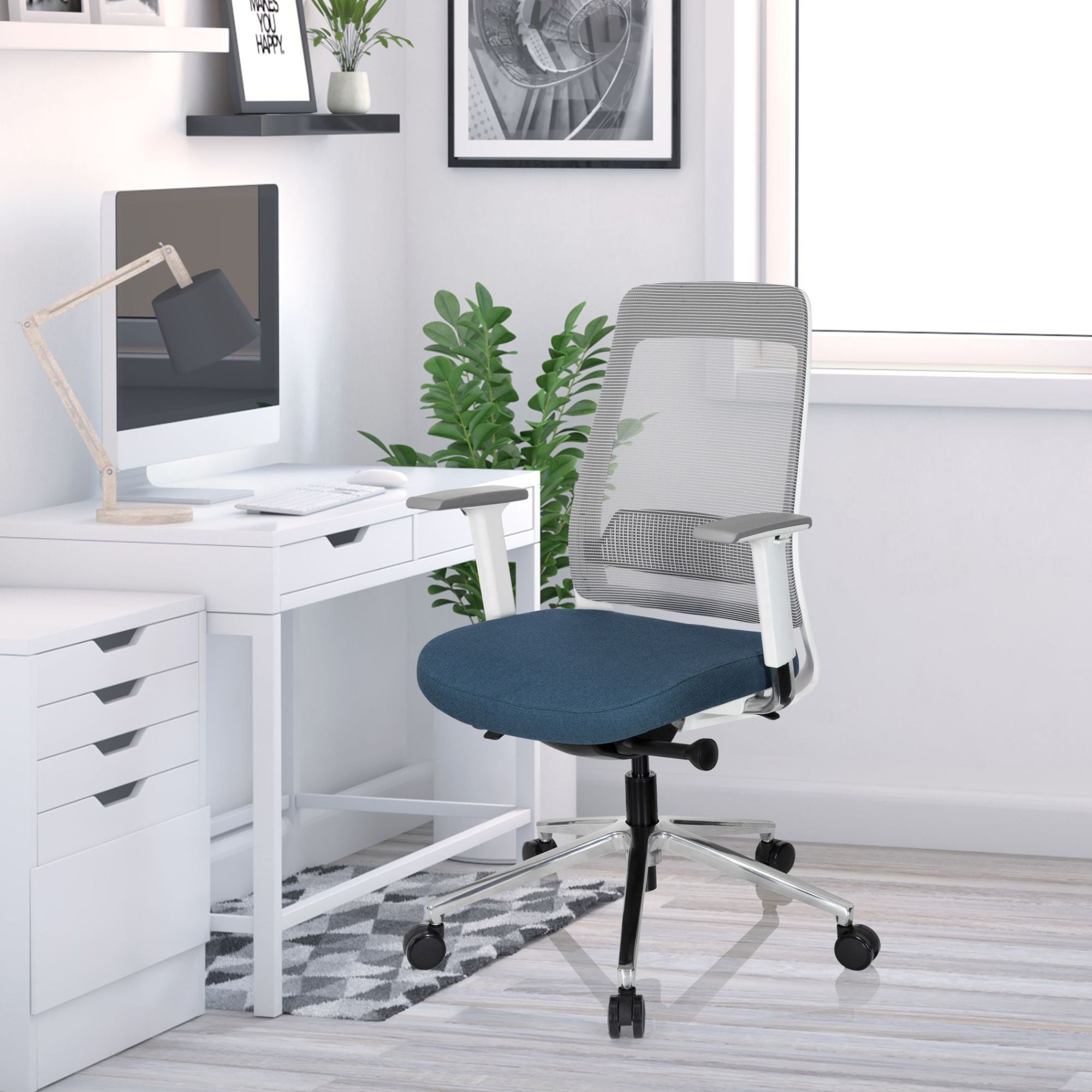 Biroja krēsls CHIARO T2 WHITE