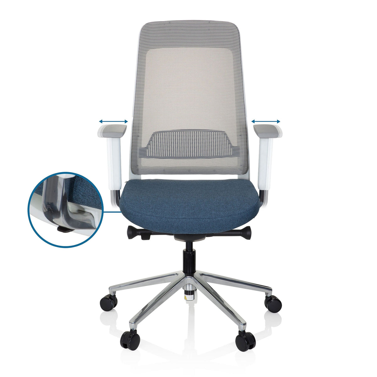 Biroja krēsls CHIARO T2 WHITE