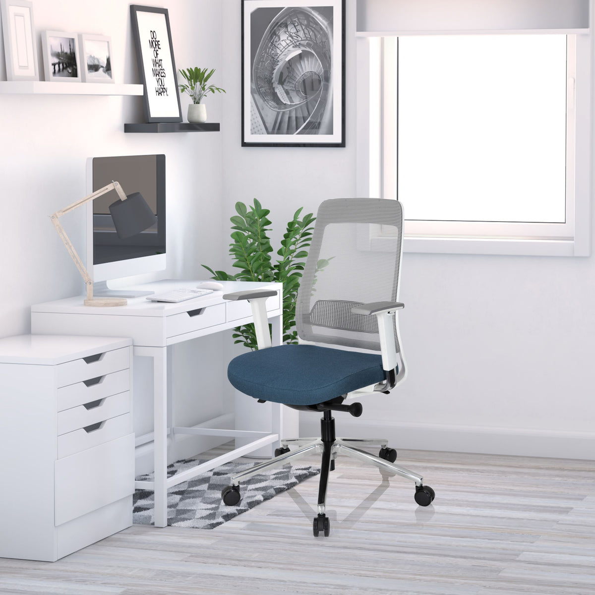 Biroja krēsls CHIARO T2 WHITE
