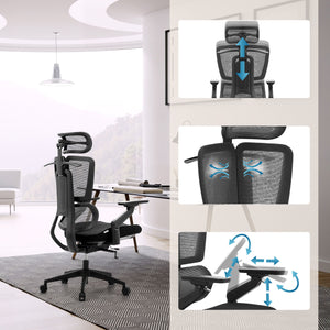 Biuro kėdė ERGOFLEX GEN3, juoda