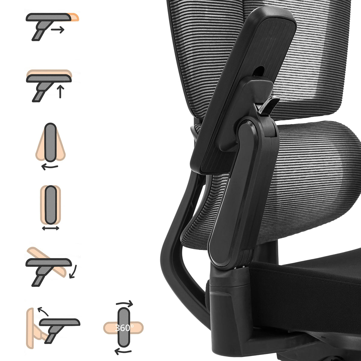 Biuro kėdė ERGOFLEX GEN3, juoda