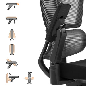 Biuro kėdė ERGOFLEX GEN3, juoda