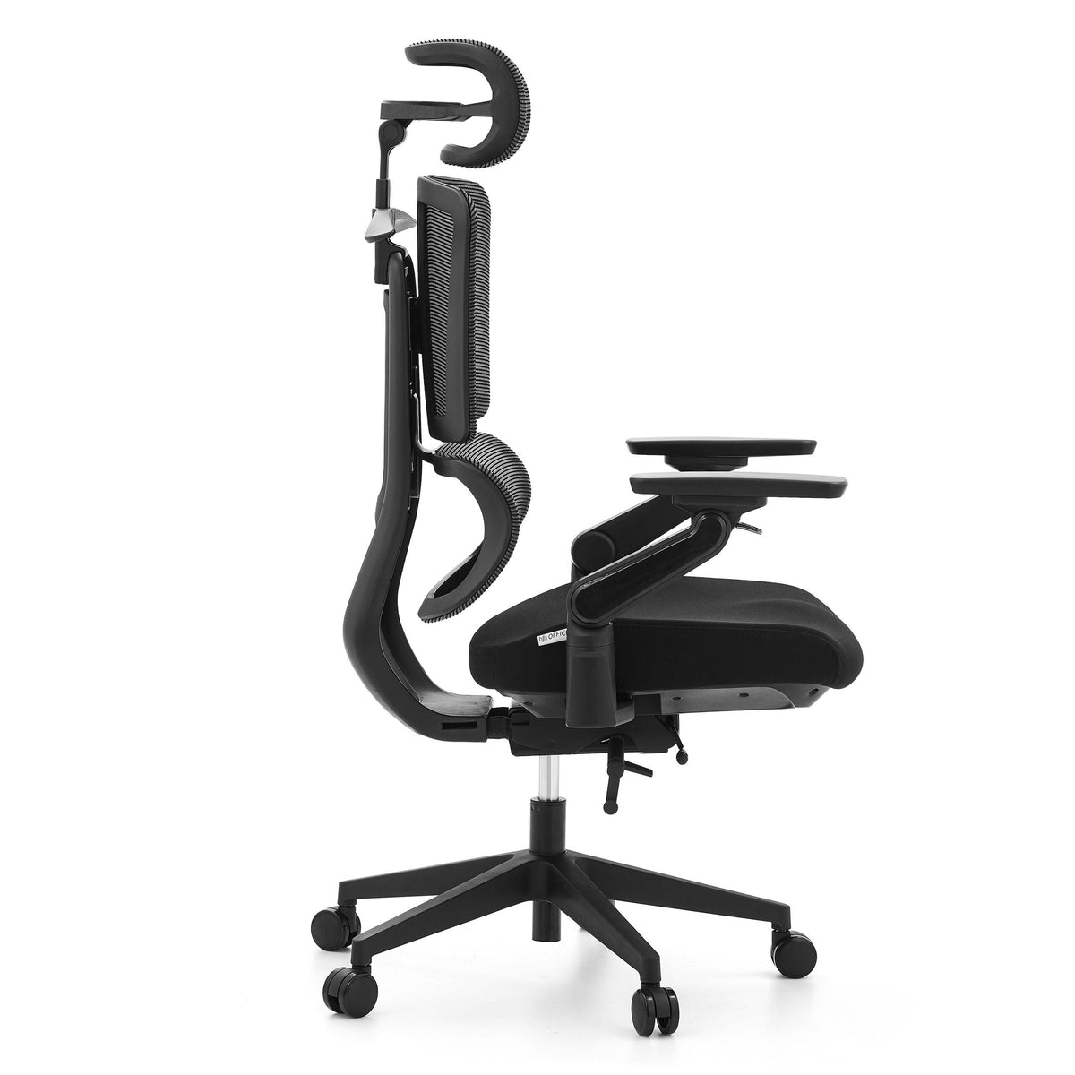 Biroja krēsls ERGOFLEX LEATHER, melns