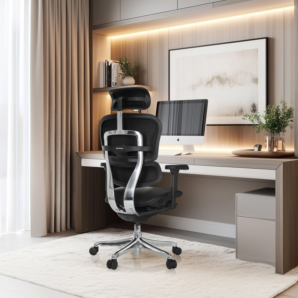 Biroja krēsls Ergohuman ULTRA GEN2 Leather BLACK
