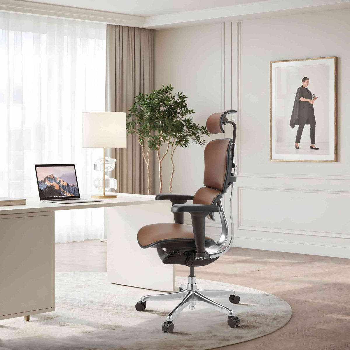 Biroja krēsls Ergohuman ULTRA GEN2 Leather BROWN