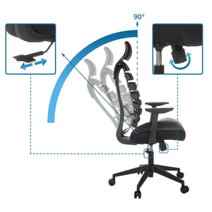 Biuro kėdė ERGOLINE ECO, juoda