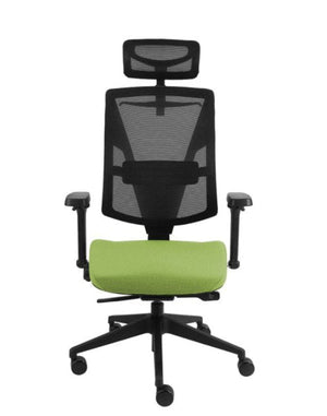 Biuro kėdė Futura 4S Plus Black Bondai – žalia (BN04)