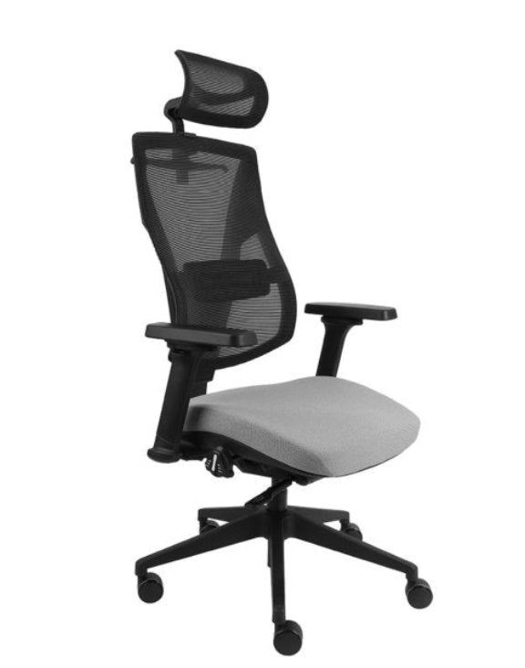 Biuro kėdė Futura 4S Plus Black Bondai – pilka (BN05)