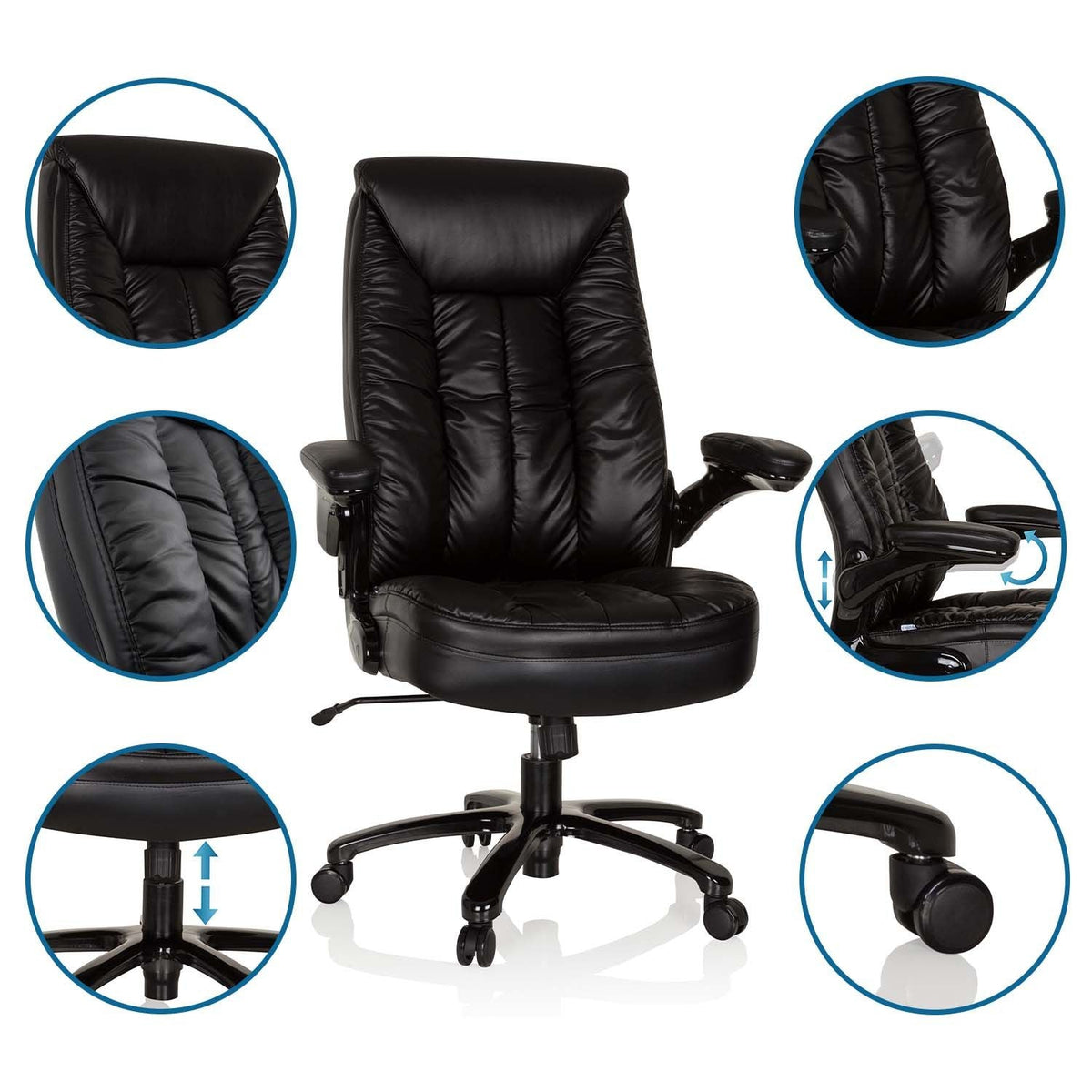 Biroja krēsls INSTRUCTOR III LEATHER, līdz 220 kg