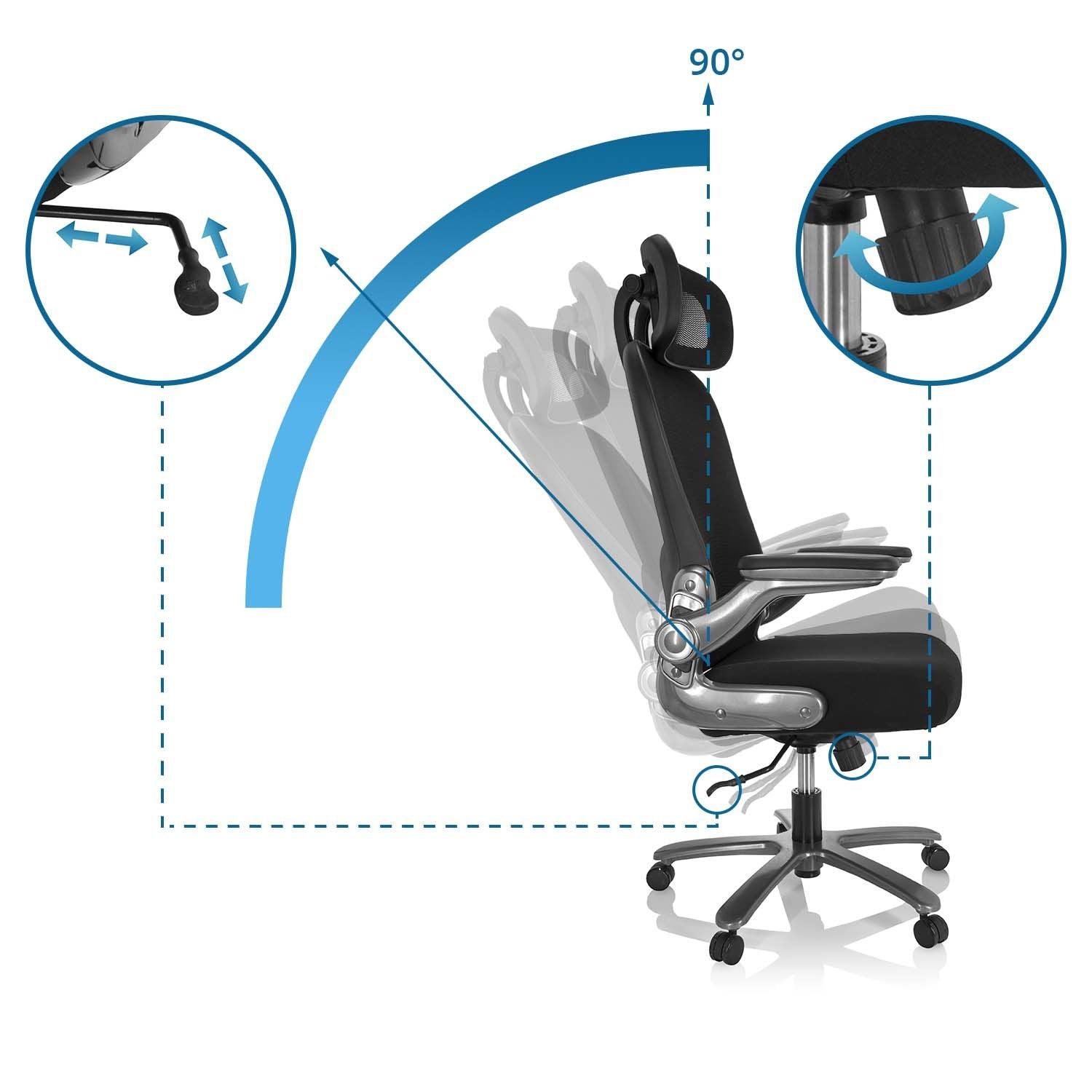 Biroja krēsls INSTRUCTOR SW I PRO TITAN- XXL, līdz 220 kg