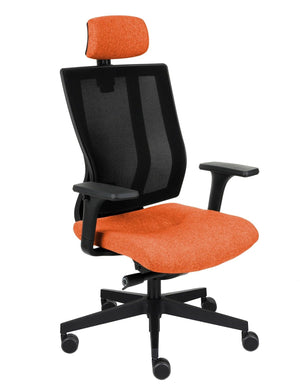Biuro kėdė MaxPro BS HD Black Medley – oranžinė md11