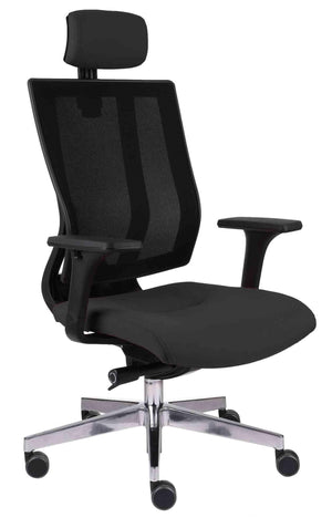 Biuro kėdė MaxPro BS HD Black | Chrome Note