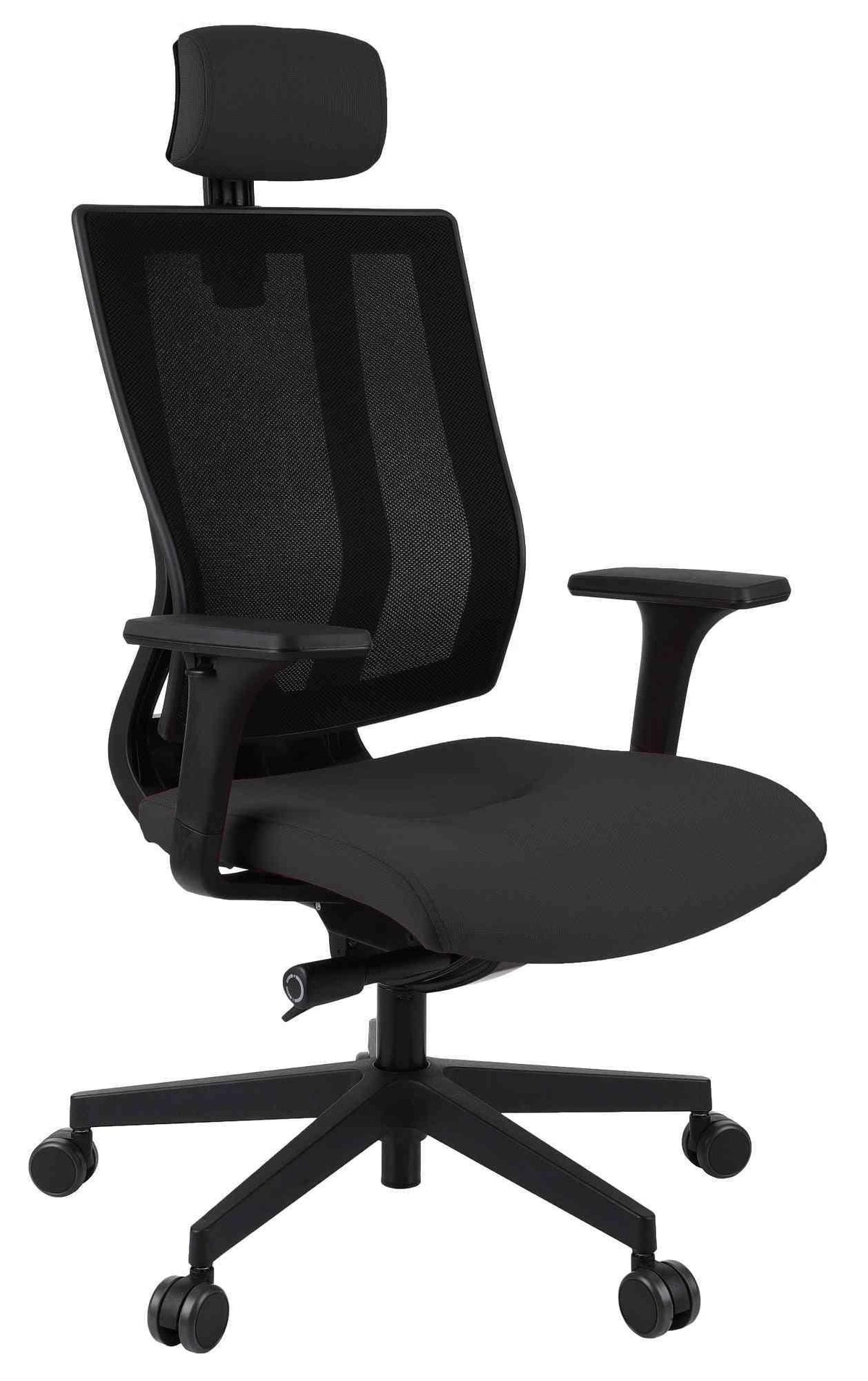 Biroja krēsls MaxPro BS HD Black | Chrome Note – Melna / Melna