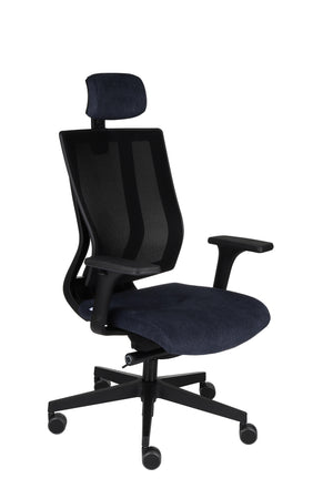 Biuro kėdė MaxPro BS HD Black Magic Velvet – tamsiai mėlyna mv03