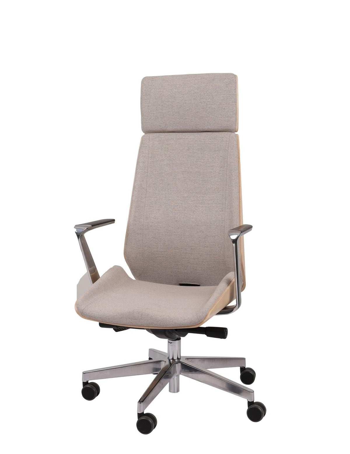 Biroja krēsls MoonWood HD Beech Wood All Chrome Seattle