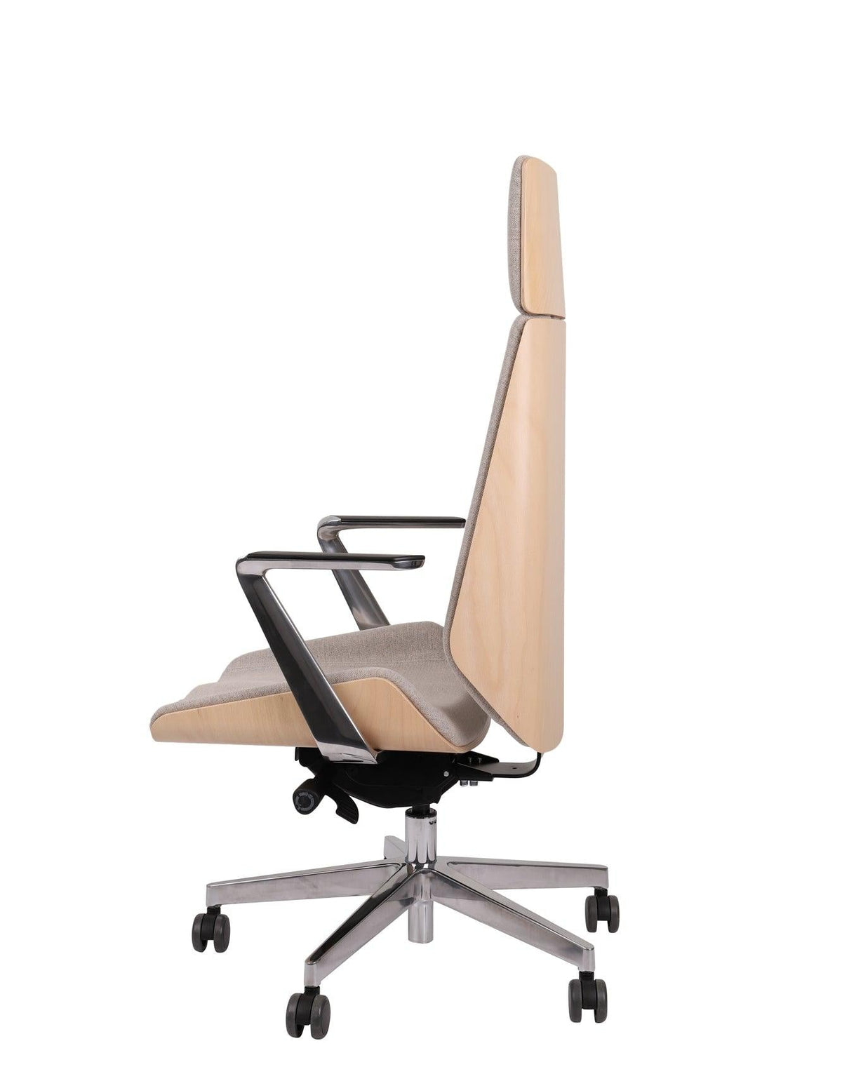 Biroja krēsls MoonWood HD Beech Wood All Chrome Seattle