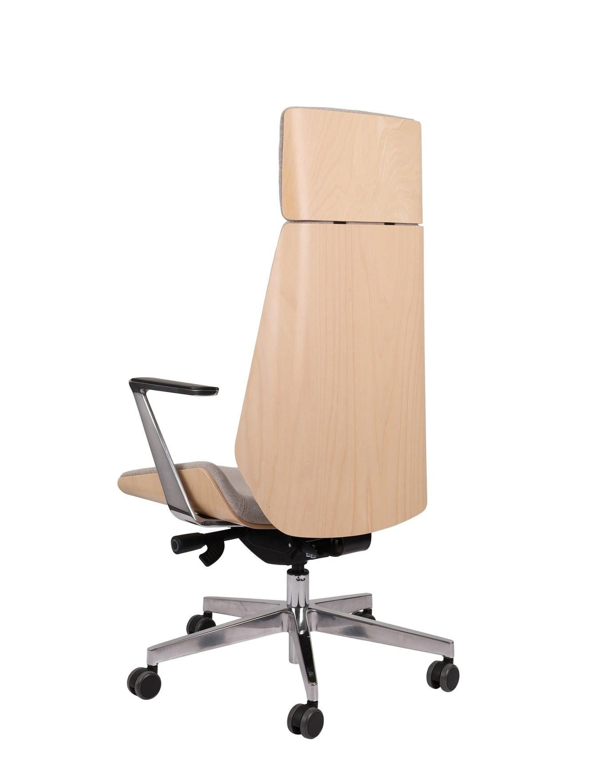 Biroja krēsls MoonWood HD Beech Wood All Chrome Seattle