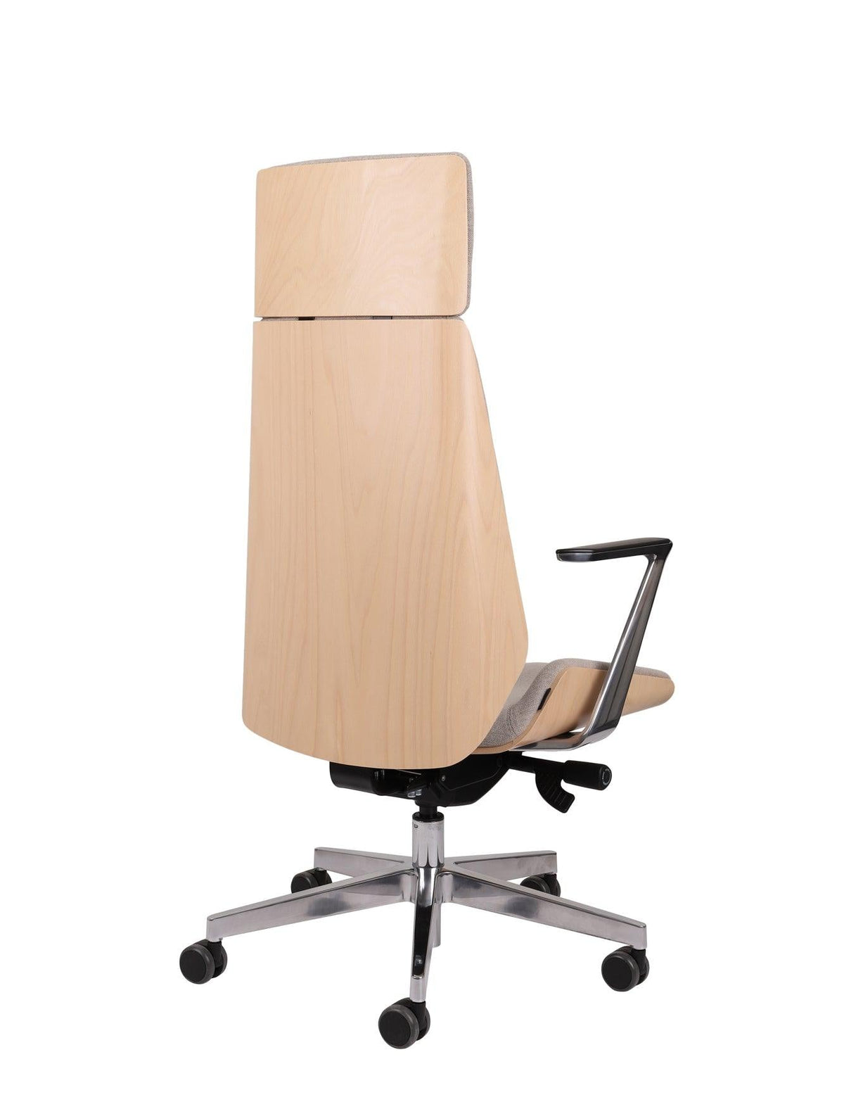 Biroja krēsls MoonWood HD Beech Wood All Chrome Seattle
