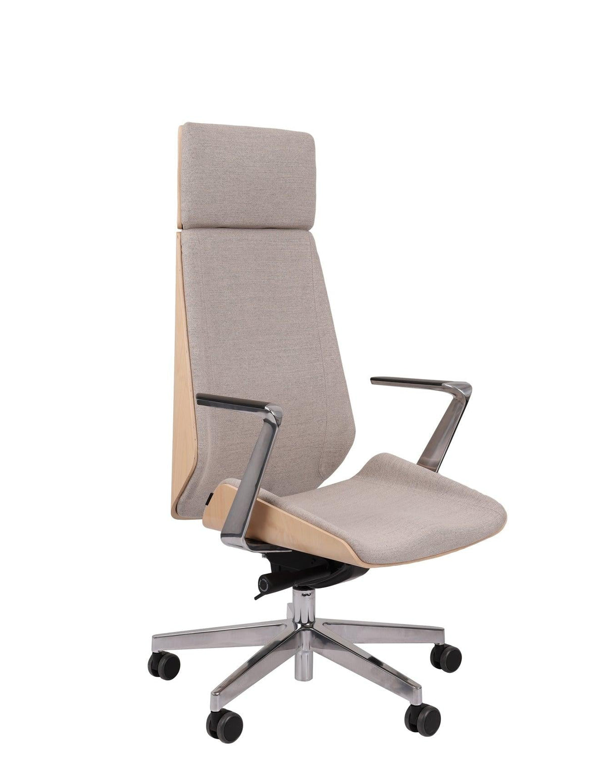 Biroja krēsls MoonWood HD Beech Wood All Chrome Seattle