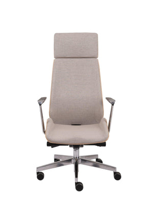 Biroja krēsls MoonWood HD Beech Wood All Chrome Seattle