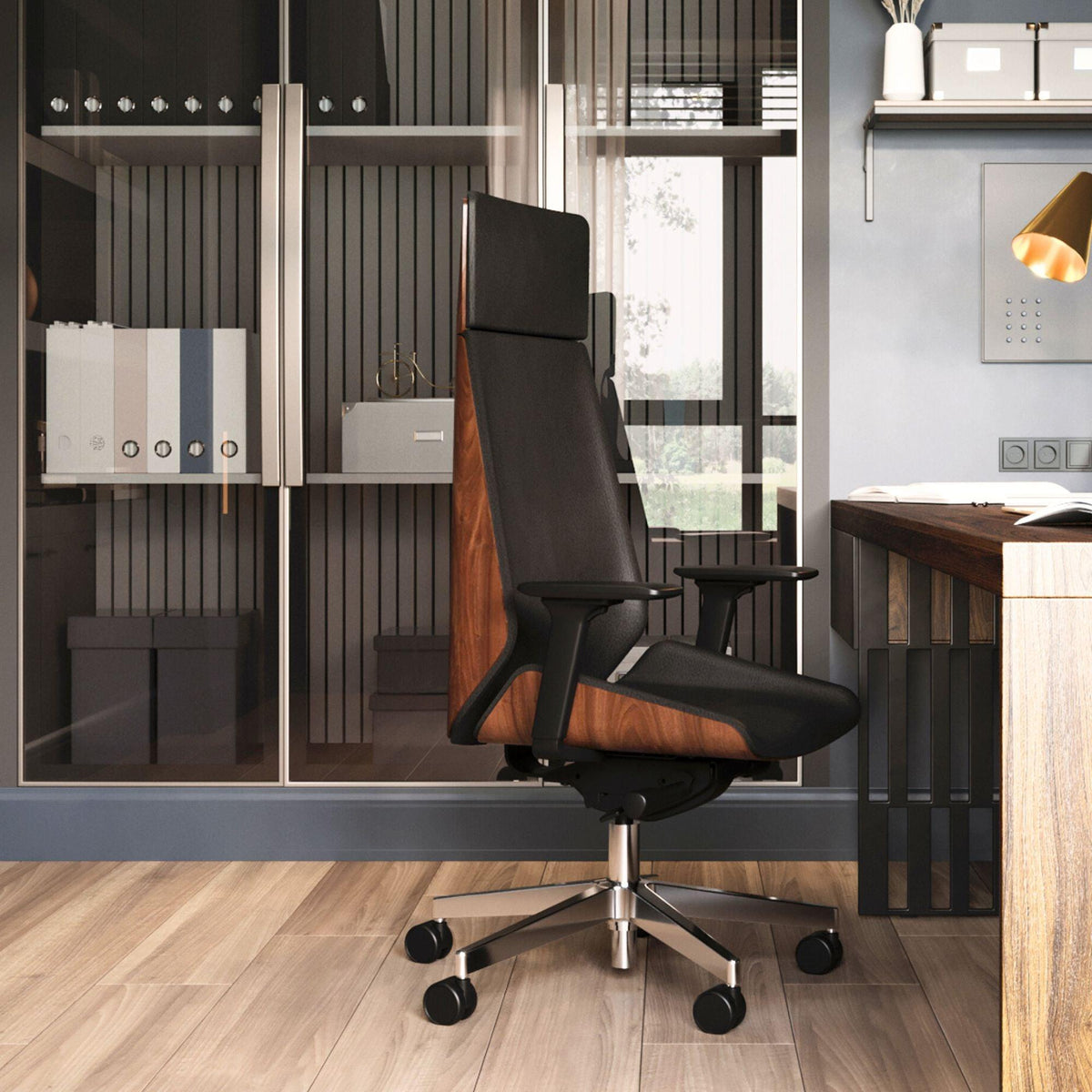 Biroja krēsls MoonWood HD Chrome Valencia