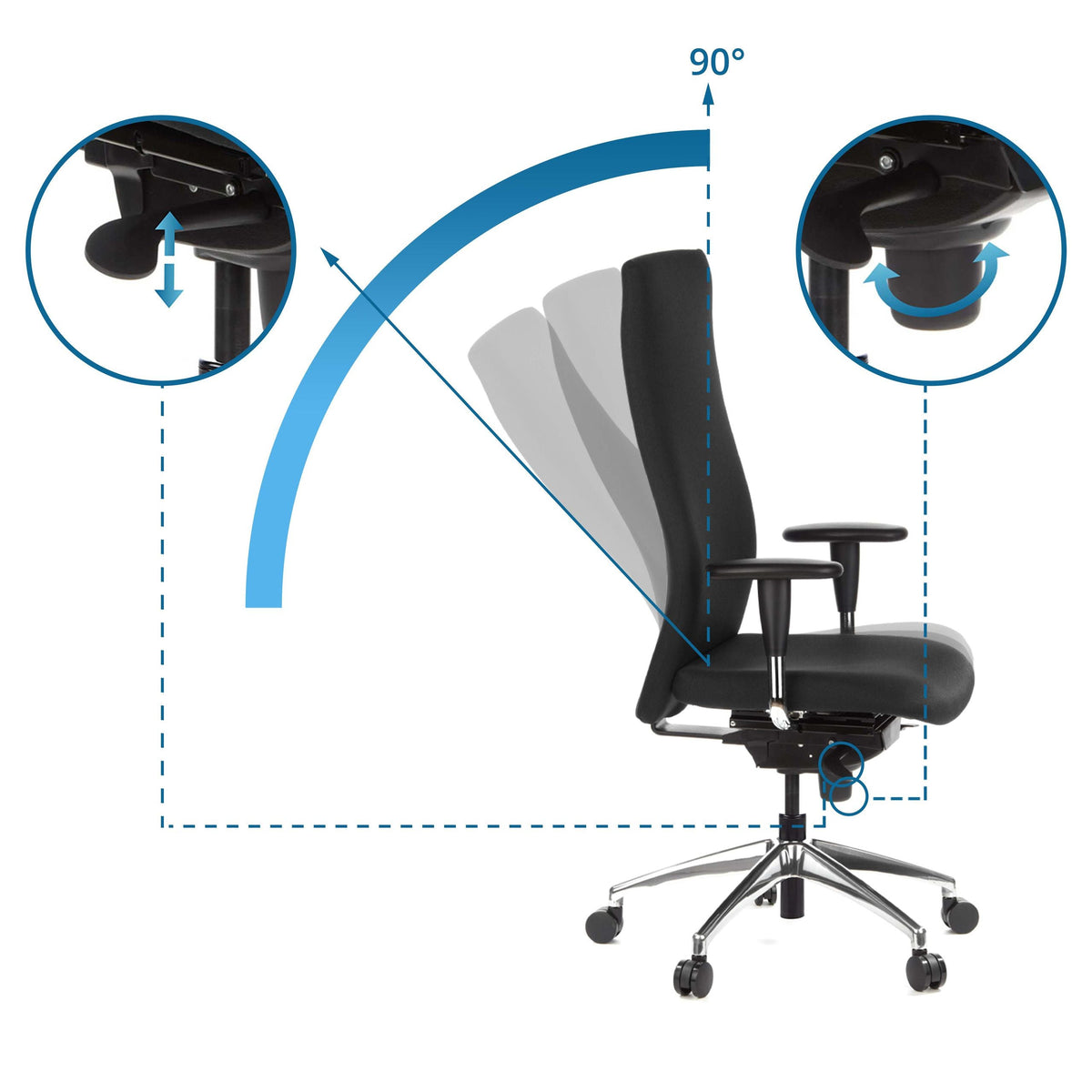 Biroja krēsls OFFICE-TEC