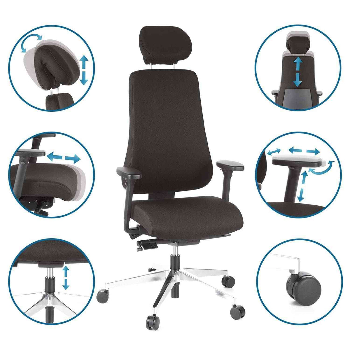 Biuro kėdė PRO-TEC 400 (iki 220 cm)