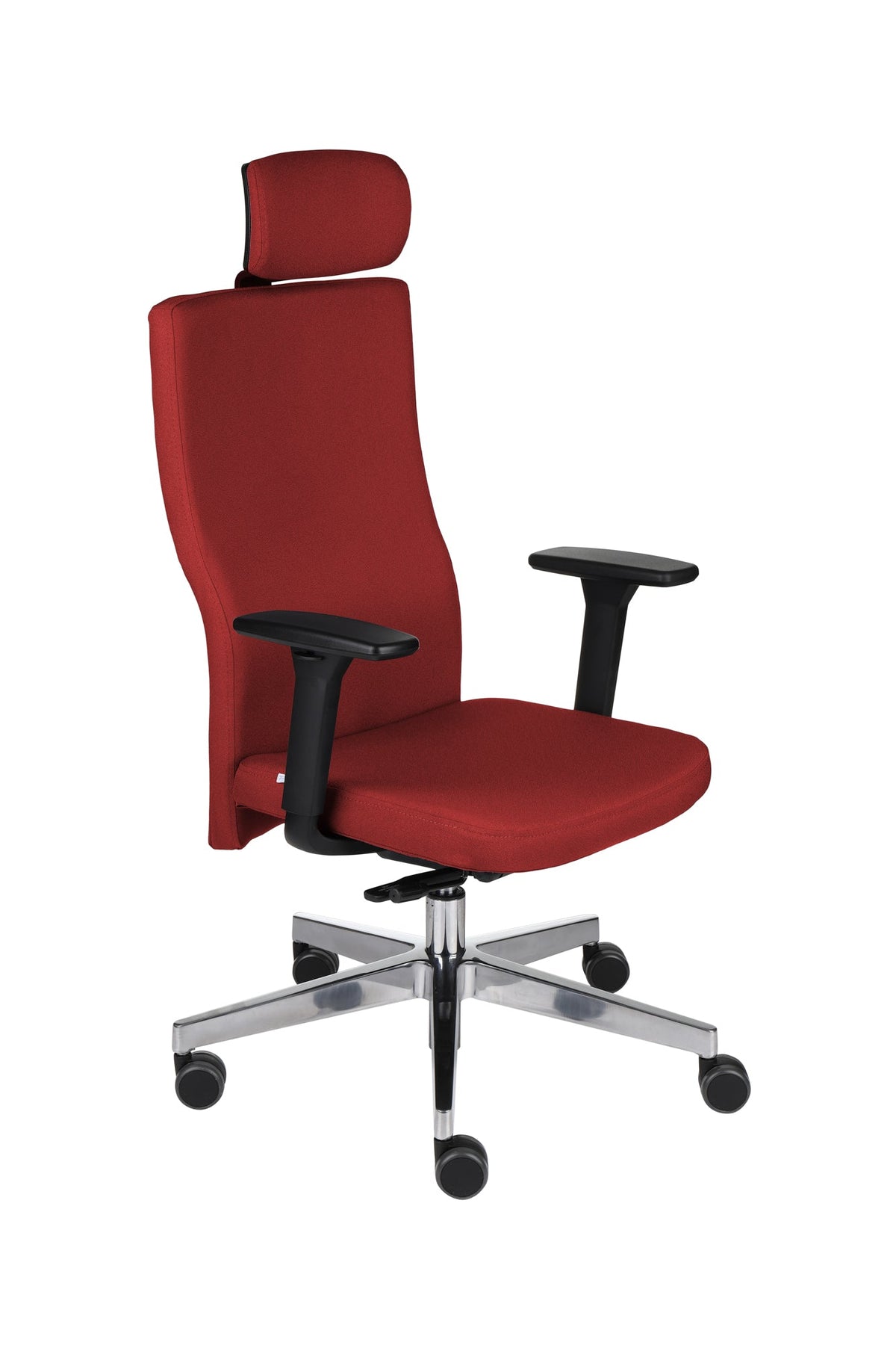Biuro kėdė Team Plus HD Chrome Bondai – burgundiška