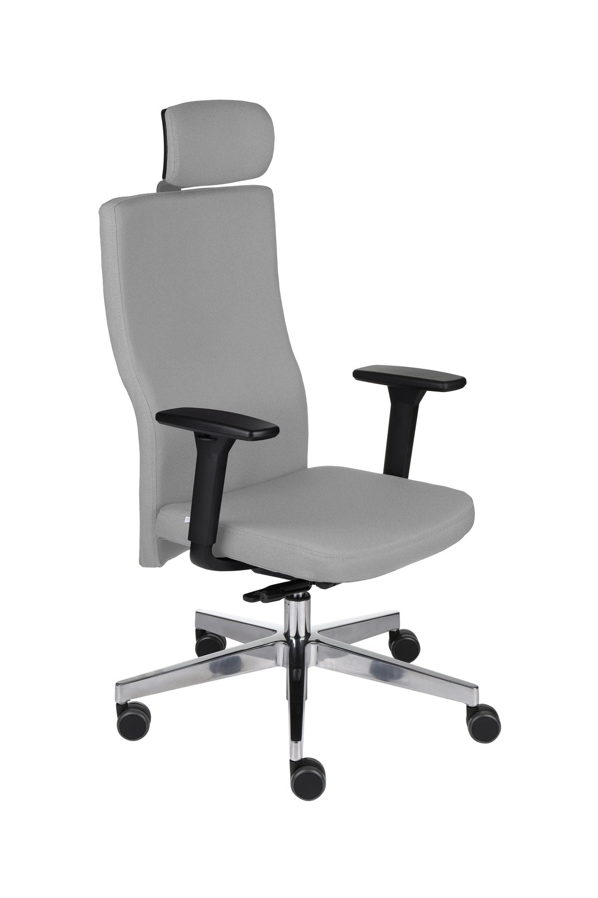 Biuro kėdė Team Plus HD Chrome Bondai – pilka