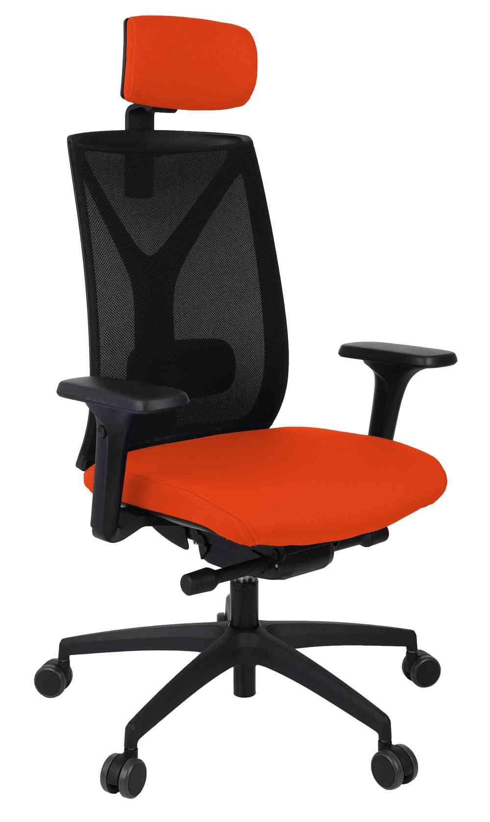 Biuro kėdė Valio BS HD Black Note – oranžinė n11