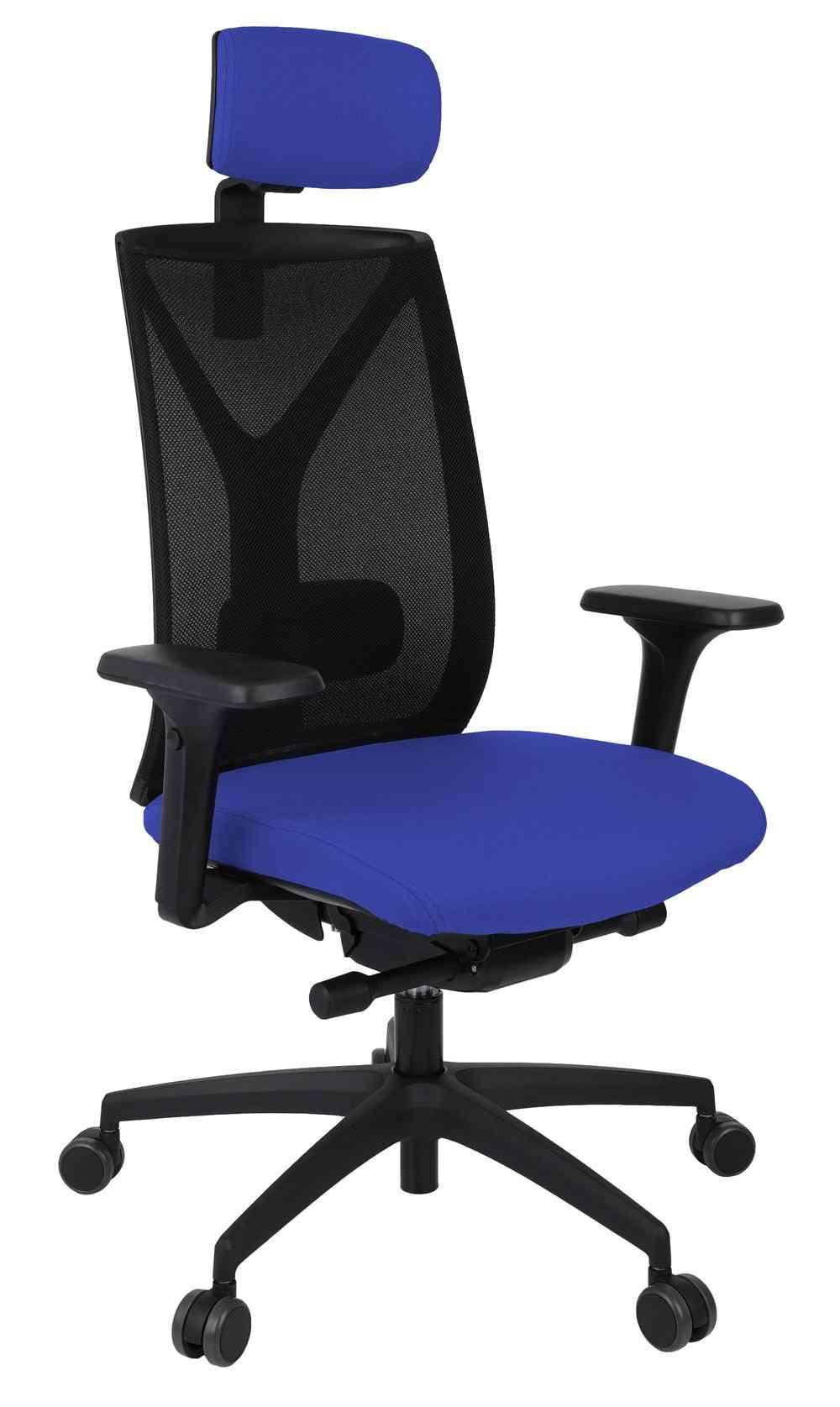 Biuro kėdė Valio BS HD Black Note – mėlyna n03