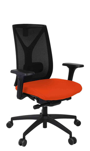 Biuro kėdė Valio BS Black Note – oranžinė n11