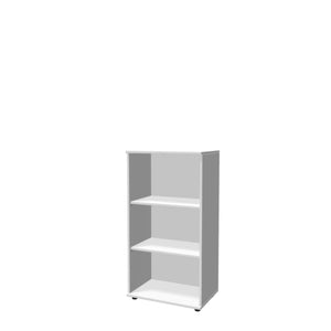 Biuro lentyna THEO, su 3 atviromis lentynomis, 1100 x 600 x 375 mm – balta