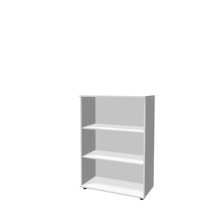 Biuro lentyna THEO su 3 atviromis lentynomis, 1100 x 800 x 375 mm – balta
