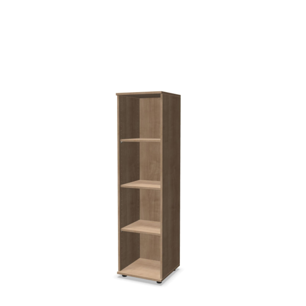 Biuro lentyna THEO, su 4 atviromis lentynomis, 1450 x 400 x 375 mm – amerikietiškas ąžuolas