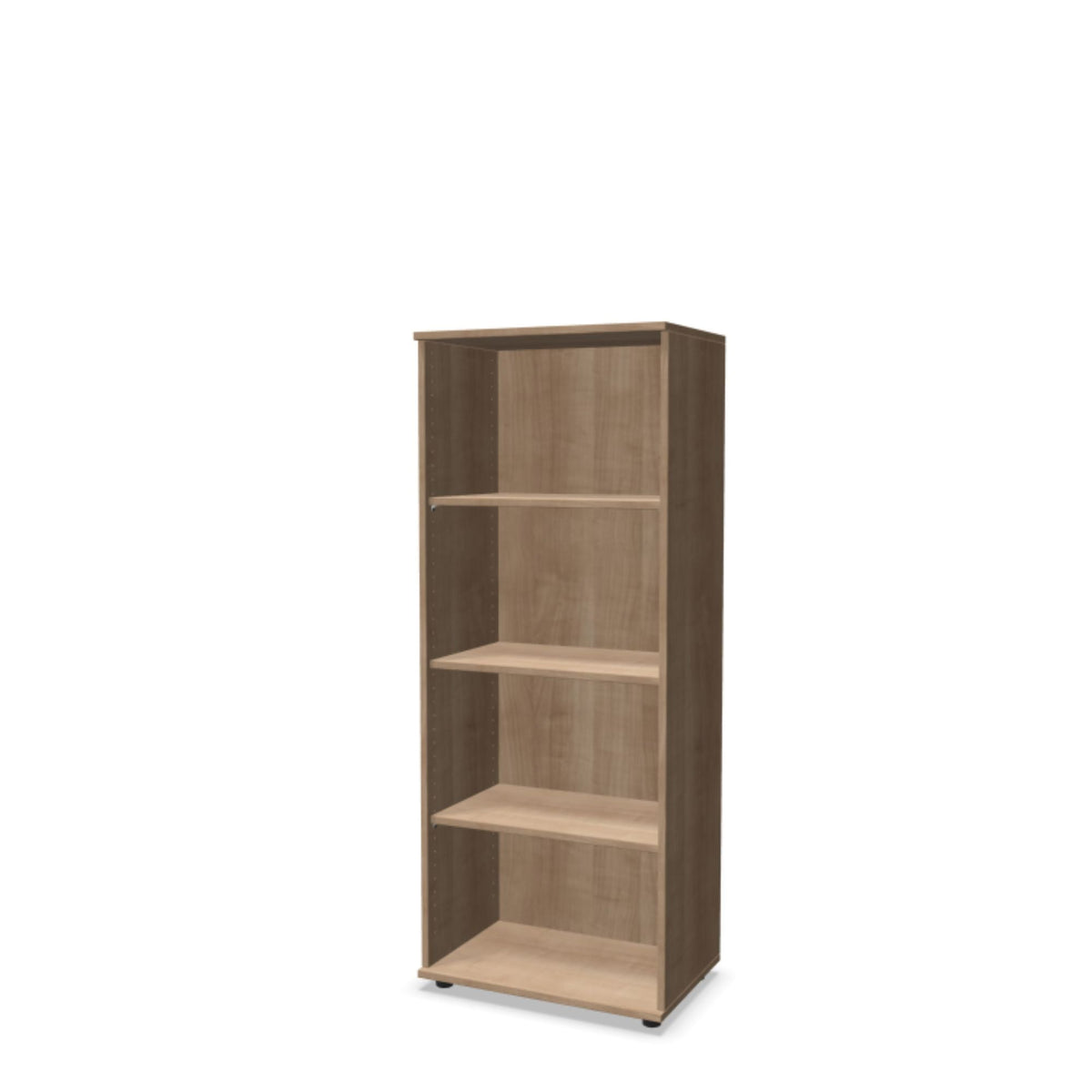 Biuro lentyna THEO, su 4 atviromis lentynomis, 1450 x 600 x 375 mm – amerikietiško ąžuolo