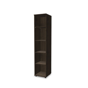 Biuro lentyna THEO, su 5 atviromis lentynomis, 1800 x 400 x 375 mm – riešutmedžio