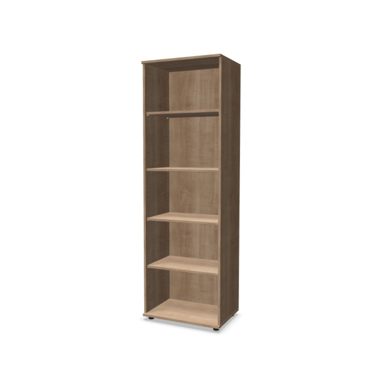 Biuro lentyna THEO su 5 atviromis lentynomis, 1800 x 600 x 375 mm – amerikietiškas ąžuolas