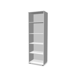 Biuro lentyna THEO su 5 atviromis lentynomis, 1800 x 600 x 375 mm – balta