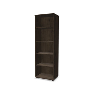 Biuro lentyna THEO su 5 atviromis lentynomis, 1800 x 600 x 375 mm – riešutmedžio