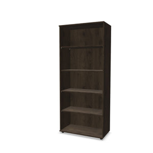Biuro lentyna THEO, su 5 atviromis lentynomis, 1800 x 800 x 375 mm – Riešutmedžio