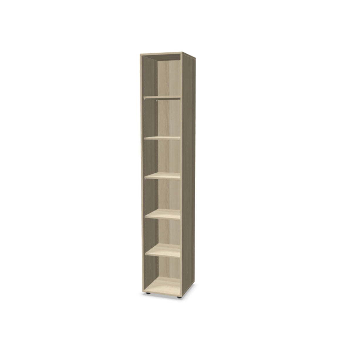 Biuro lentyna THEO, su 6 atviromis lentynomis, 2150 x 400 x 375 mm – Nabucco