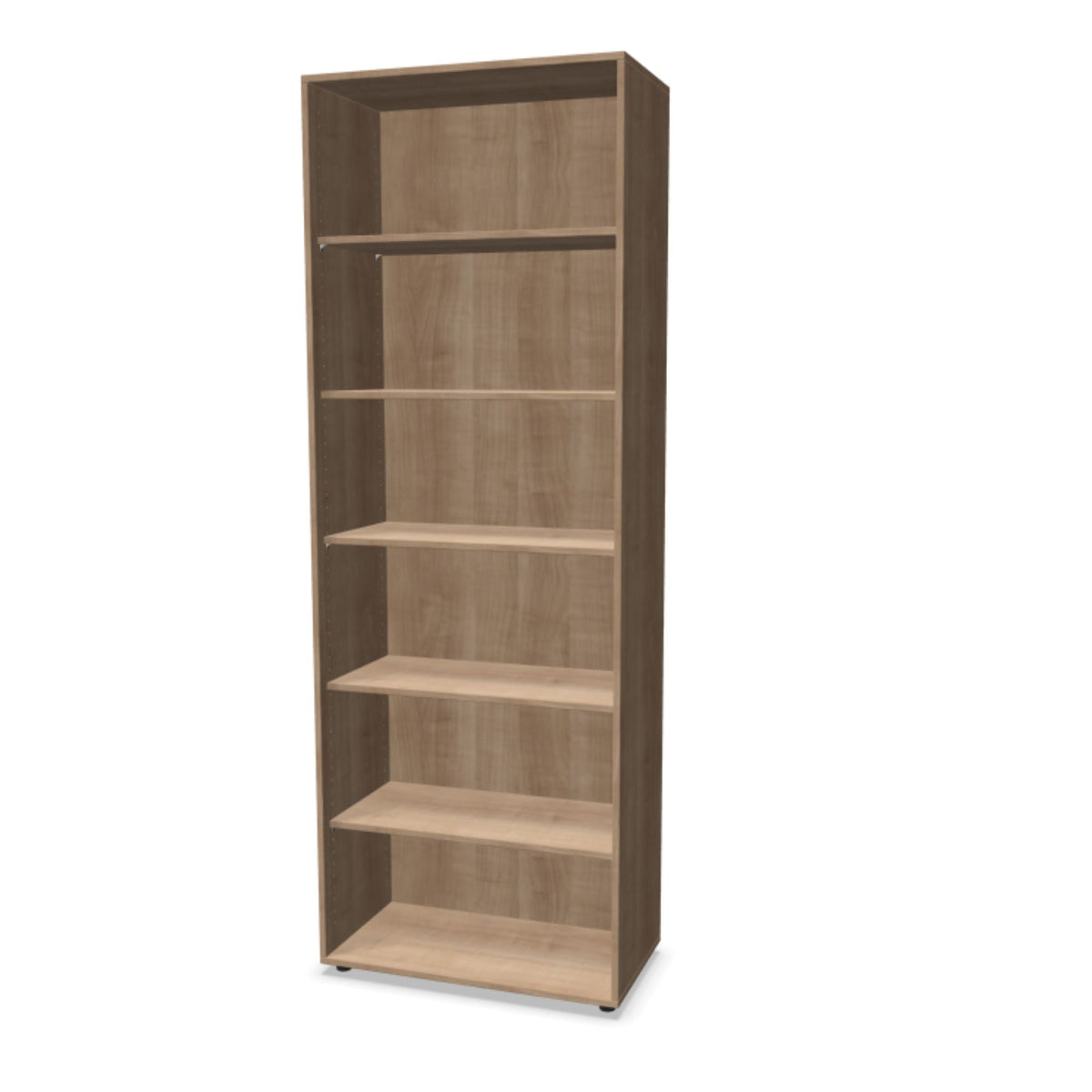 Biuro lentyna THEO su 6 atviromis lentynomis, 2150 x 800 x 375 mm – amerikietiškas ąžuolas